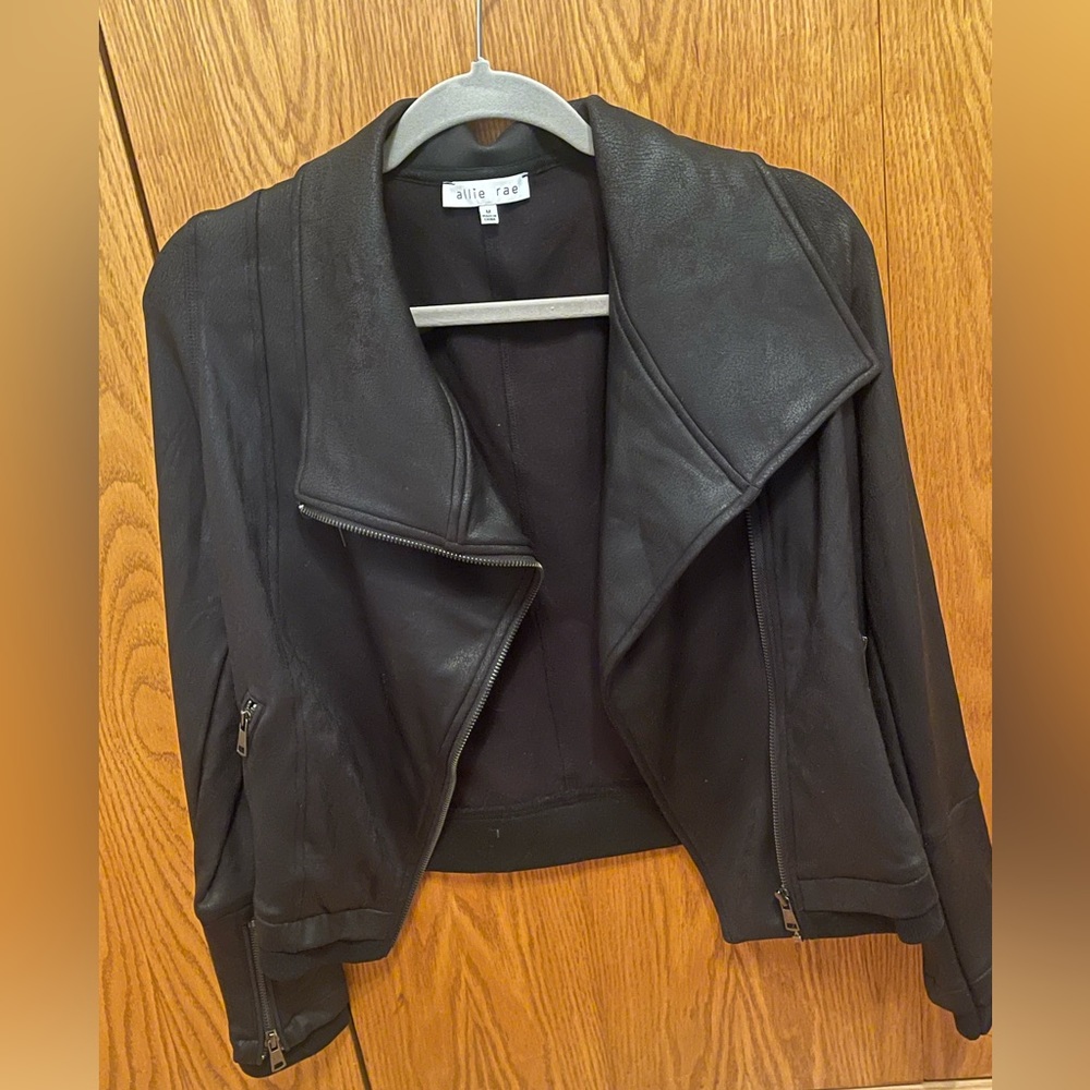 Faux leather jacket